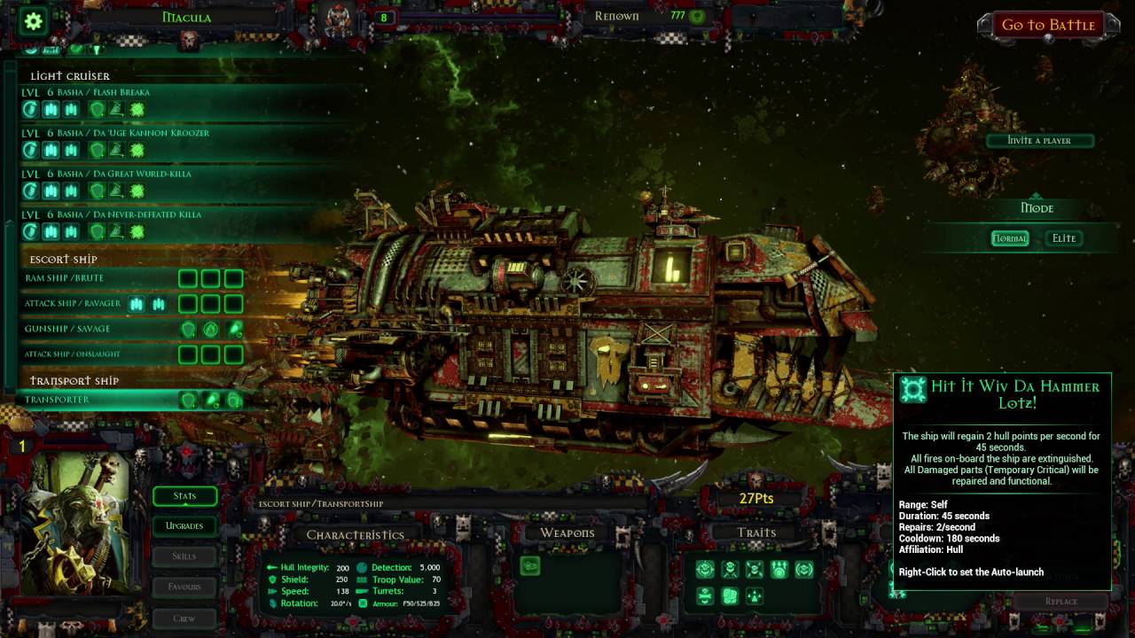 Battlefleet Gothic: Armada Ork Ships