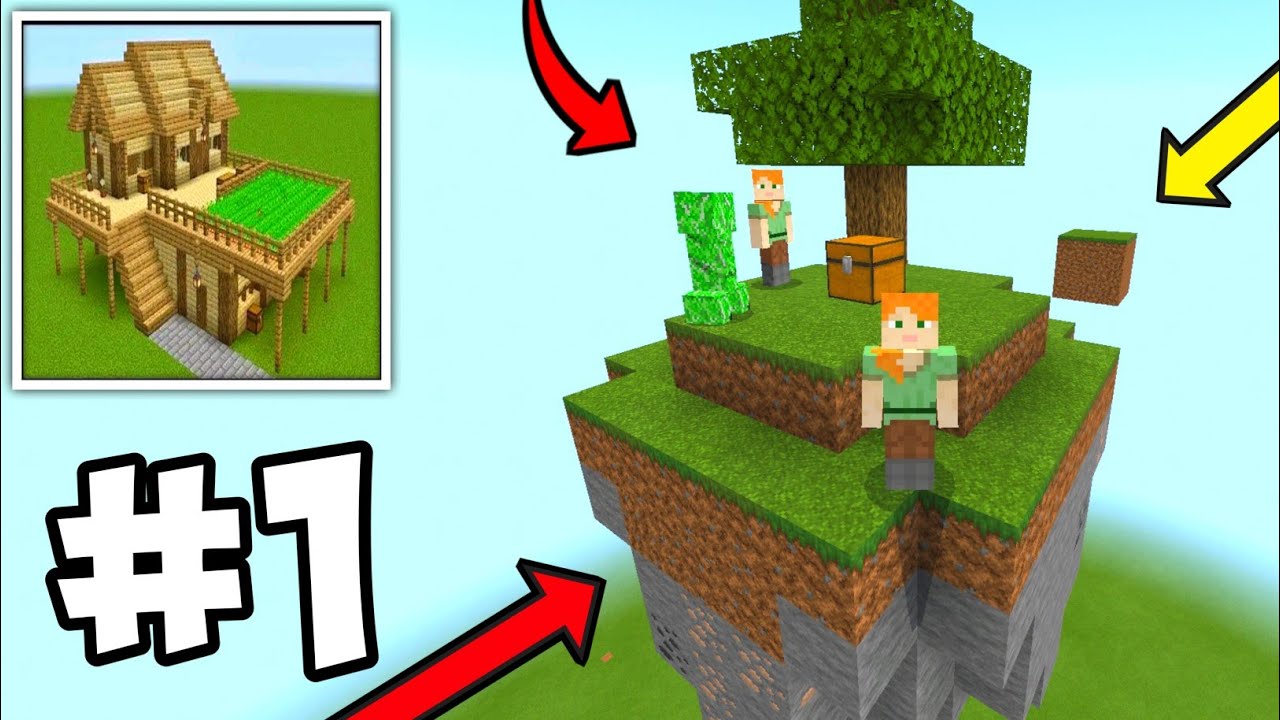 New Craft World Block Crazy 3d Skyblock Multiplayer Survival Walkthrough Part 1