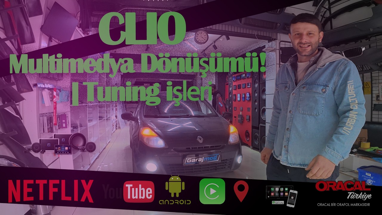 Renault Clio 3,5 Tuning ve Multimedya işleri 🚗 #garajmod #multimedya #otomobilmedia