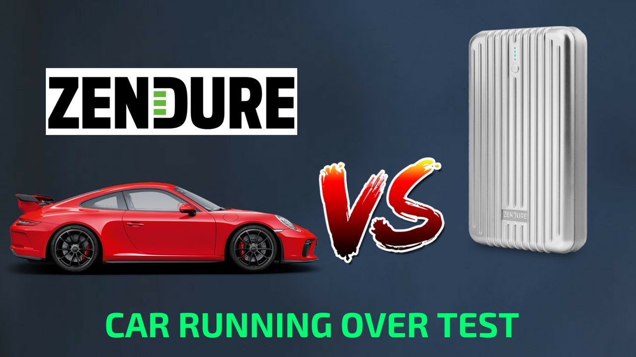 Zendure Powerbank Car Running Over Crush Resistance Test