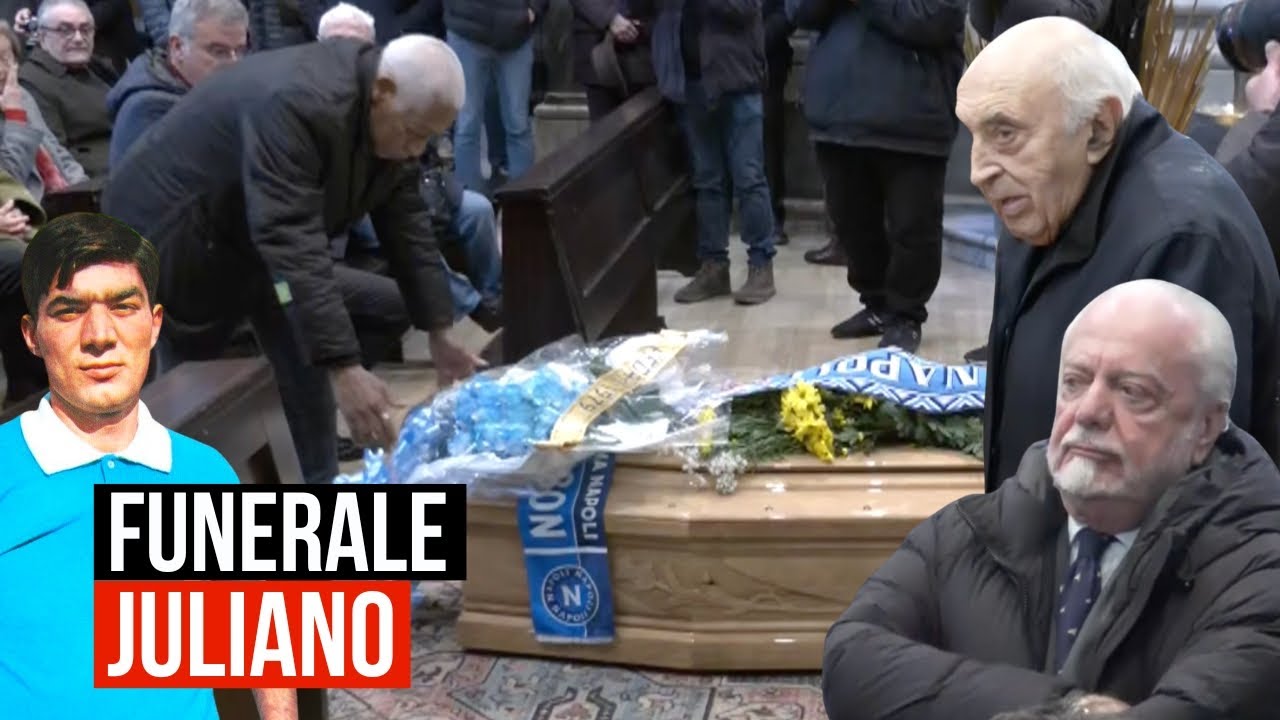 Funerale Antonio Juliano a Napoli: l'ultimo saluto con ultras, ADL e Ferlaino | VIDEO INTEGRALE