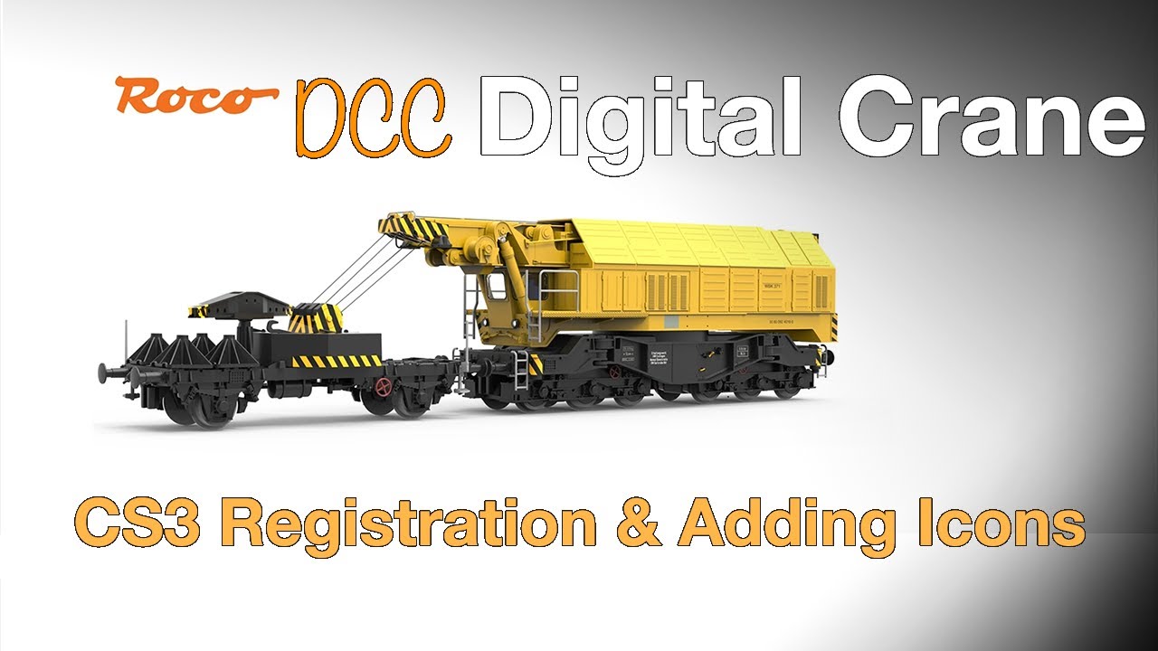 Roco Crane EDK 750 with Marklin CS3 (How to register)