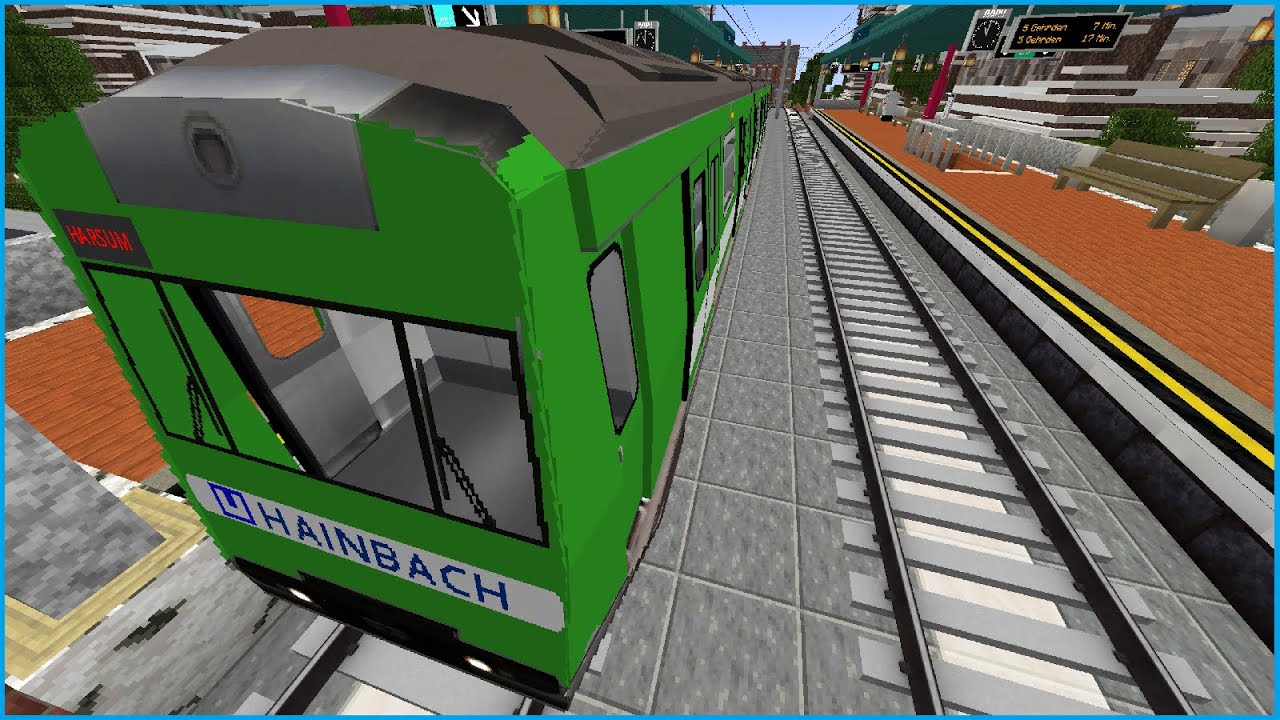 🚇🌍Minecraft Verkehrswelt🌍🚇 Führerstandmitfahrt Linie 5 Gehrden - Harsum
