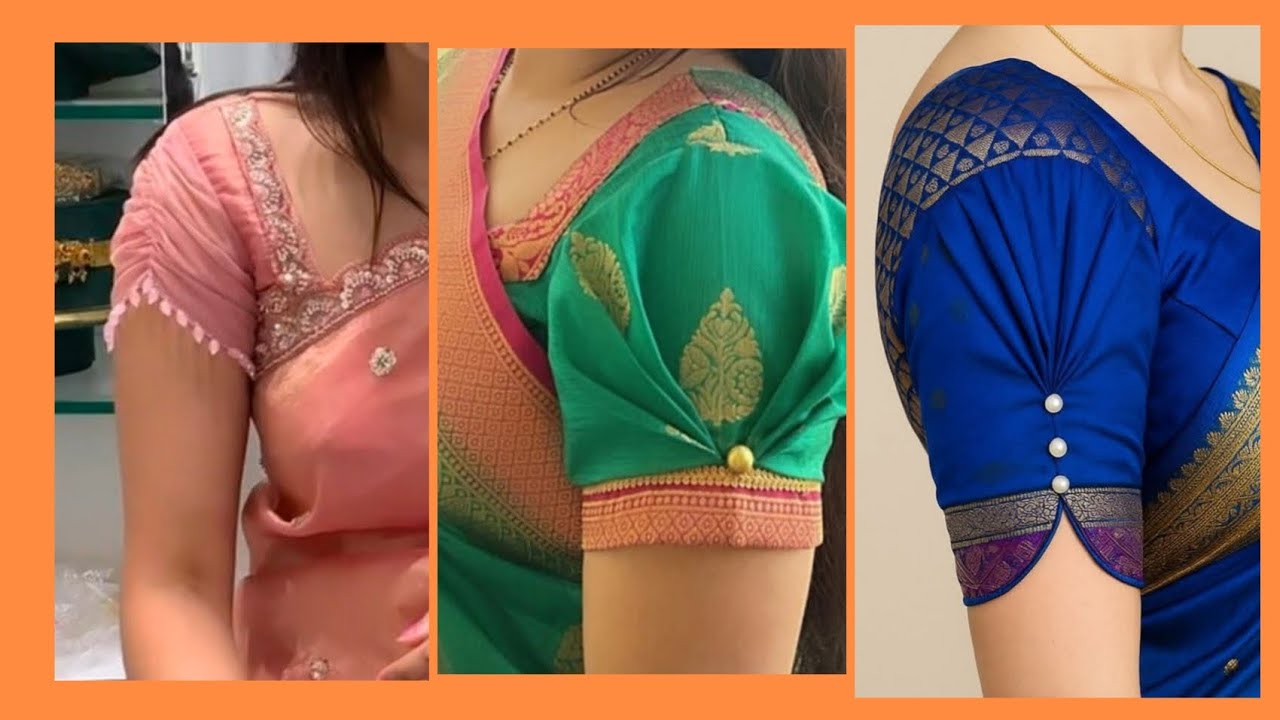 Latest designer blouse sleeve//🥰🥰#blouse#design #video #latest #saree #viralvideo #viralshorts 