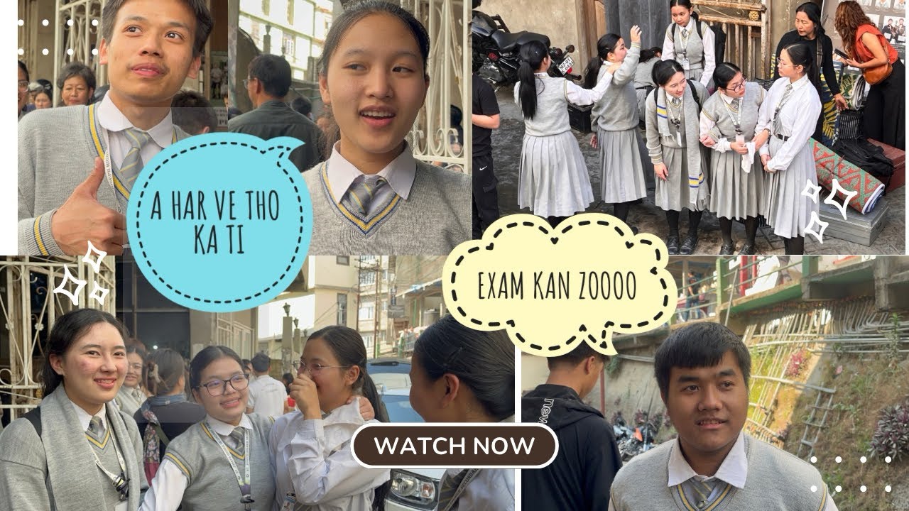 St.Joseph School zirlaite leh zirtirtu te vlog. Hostel chhuah ni. MBSE HSSLC 2025 exam.