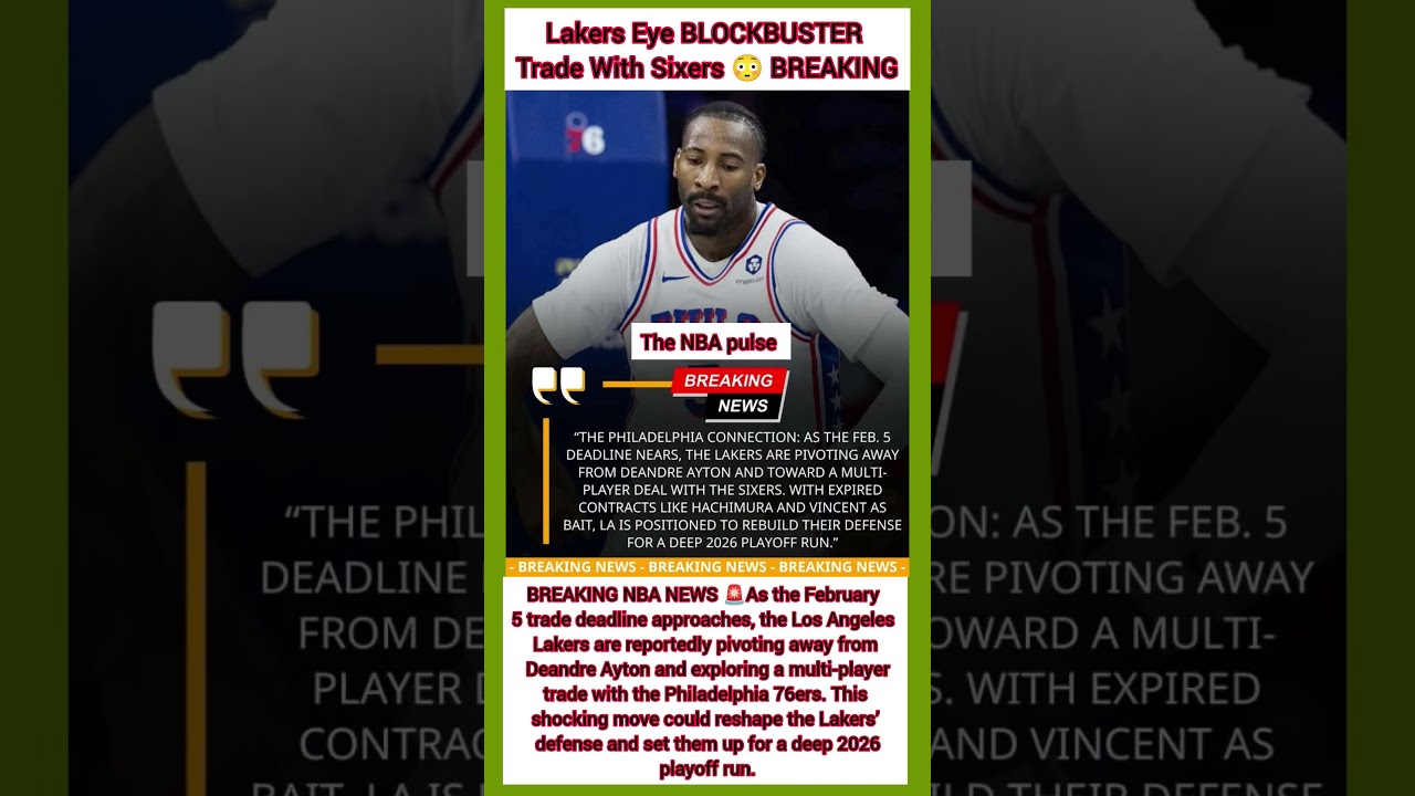 Lakers Eye BLOCKBUSTER Trade With Sixers 😳 BREAKING