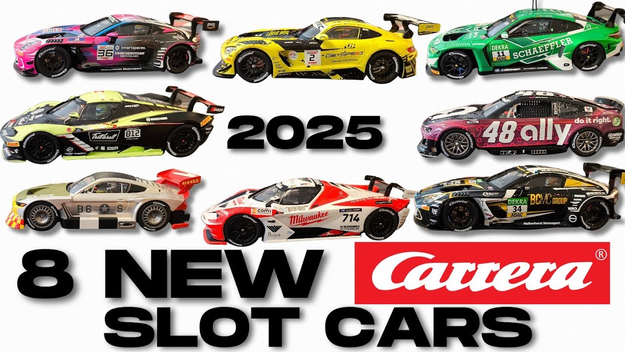 8 unreleased 2025 Carrera 132 digital slot cars!! #modelcars #cars