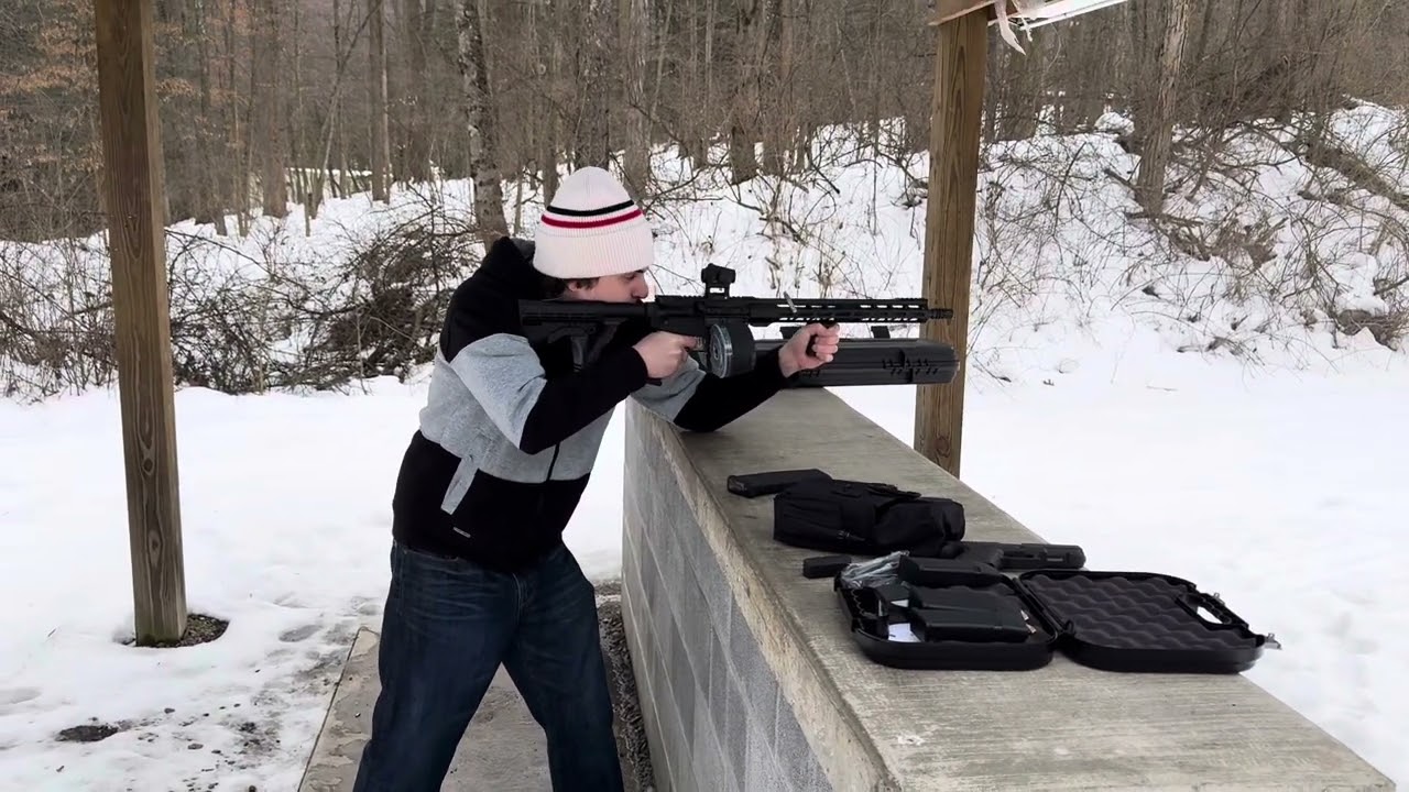 AR-15 drum mag test