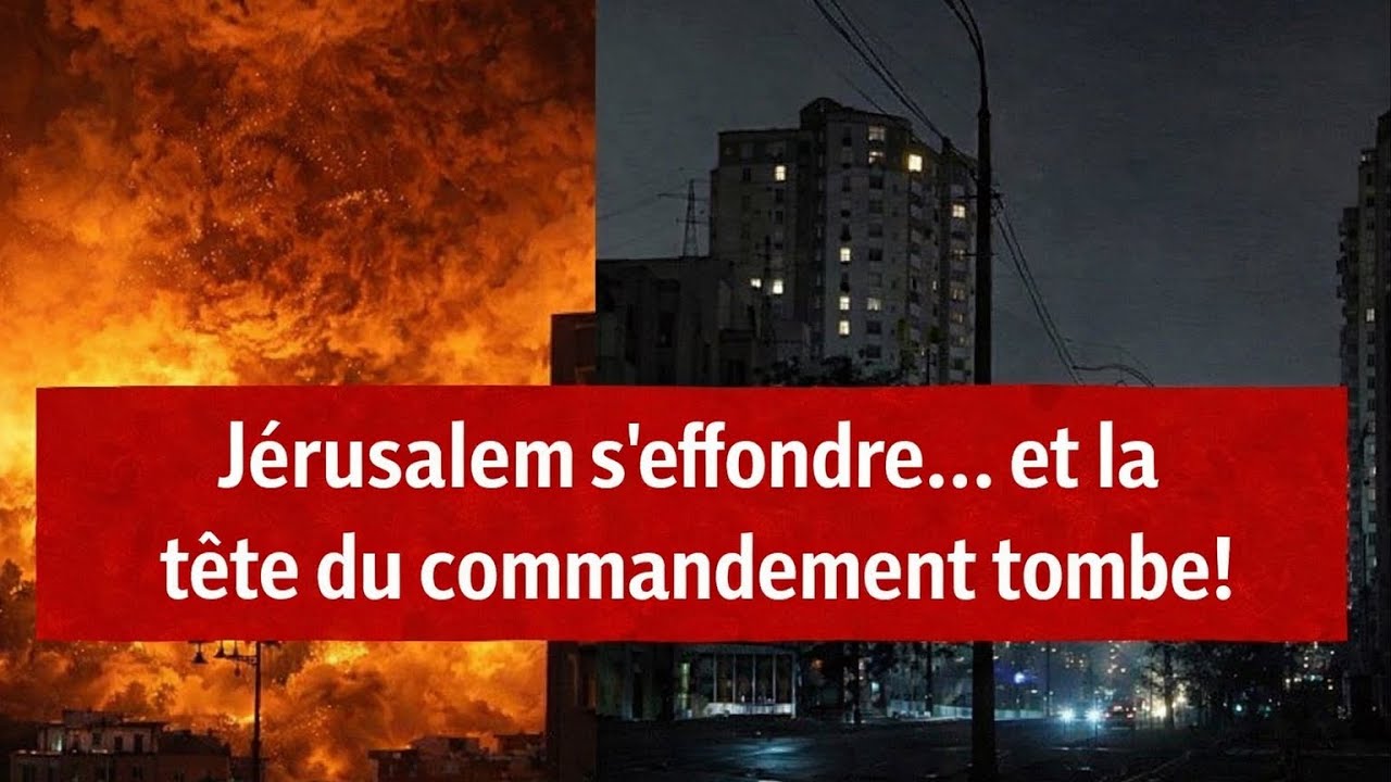 URGENT | Jérusalem totalement plongée dans le noir après une attaque massive de drones iranienn