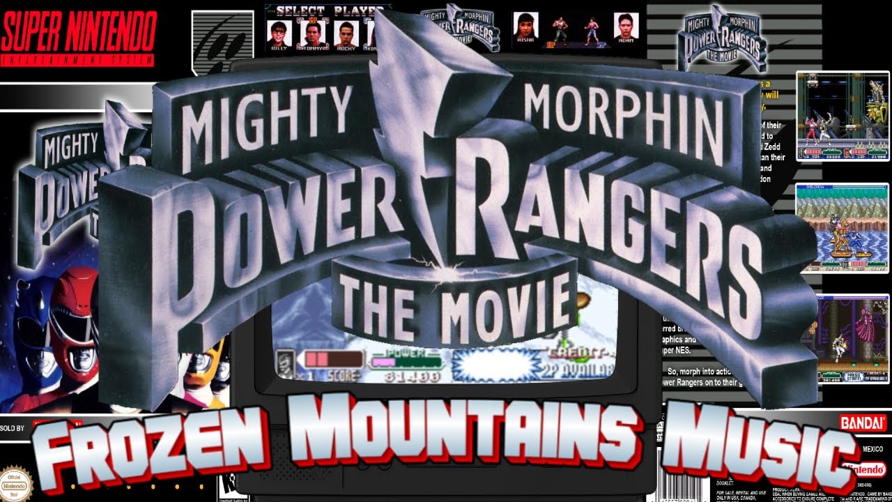 Mighty Morphin Power Rangers The Movie (SNES) - Frozen Mountains Music