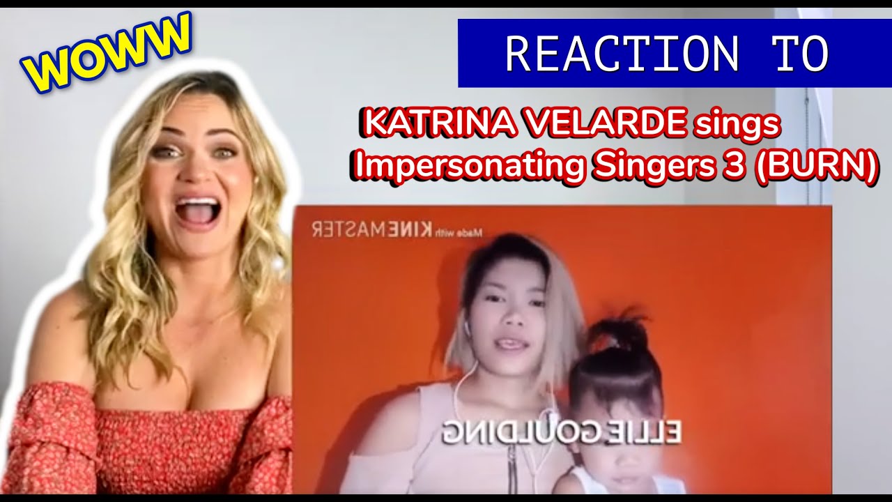 Voice Teacher Reacts to KATRINA VELARDE sings IMPERSONATING SINGERS 3 (BURN)