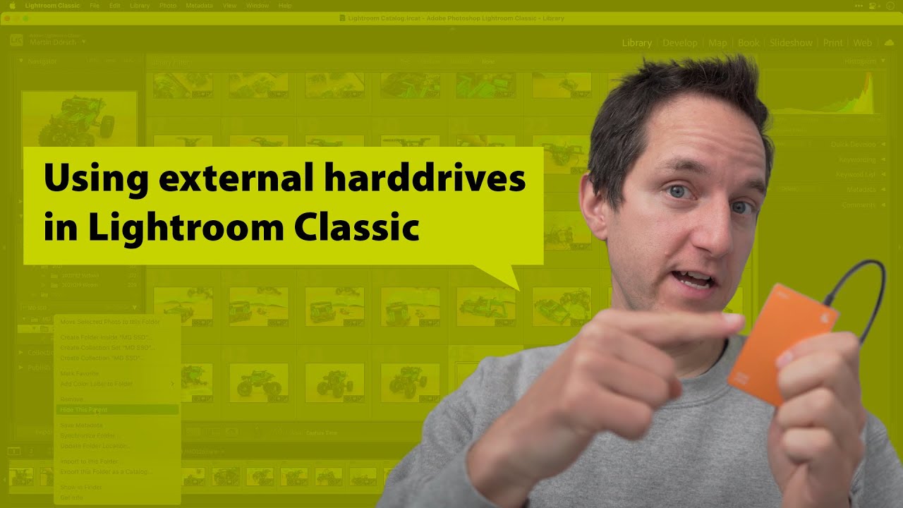 Using external harddrives in Lightroom Classic