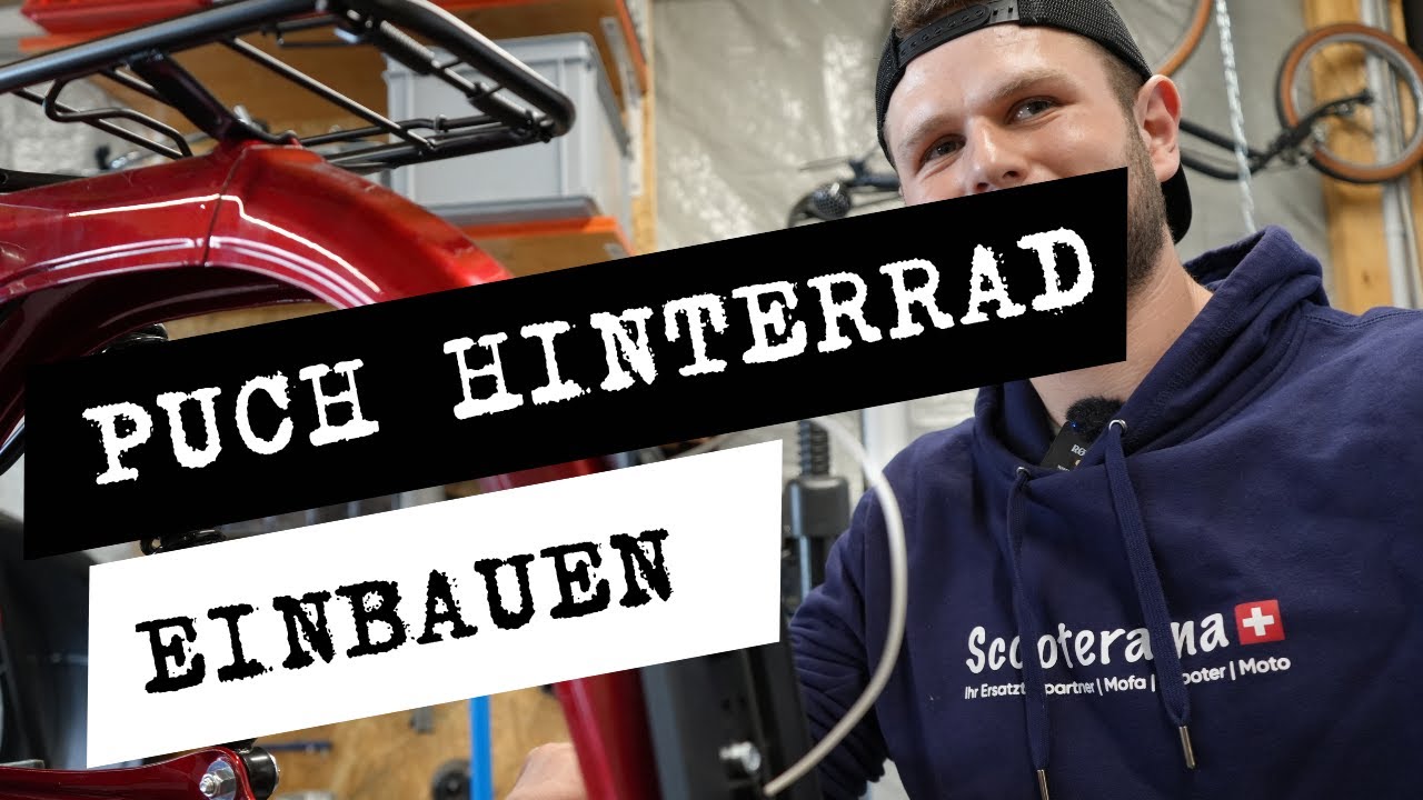 Hinterrad Einbau Puch Maxi / X30