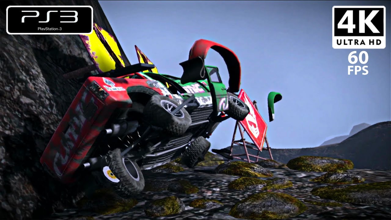 MotorStorm Pacifc Rift (4K ᵁᴴᴰ 60ᶠᵖˢ) Crashes Vehicle Compilation(PS3) Mudpluggers/Buggies/ATVs...#1