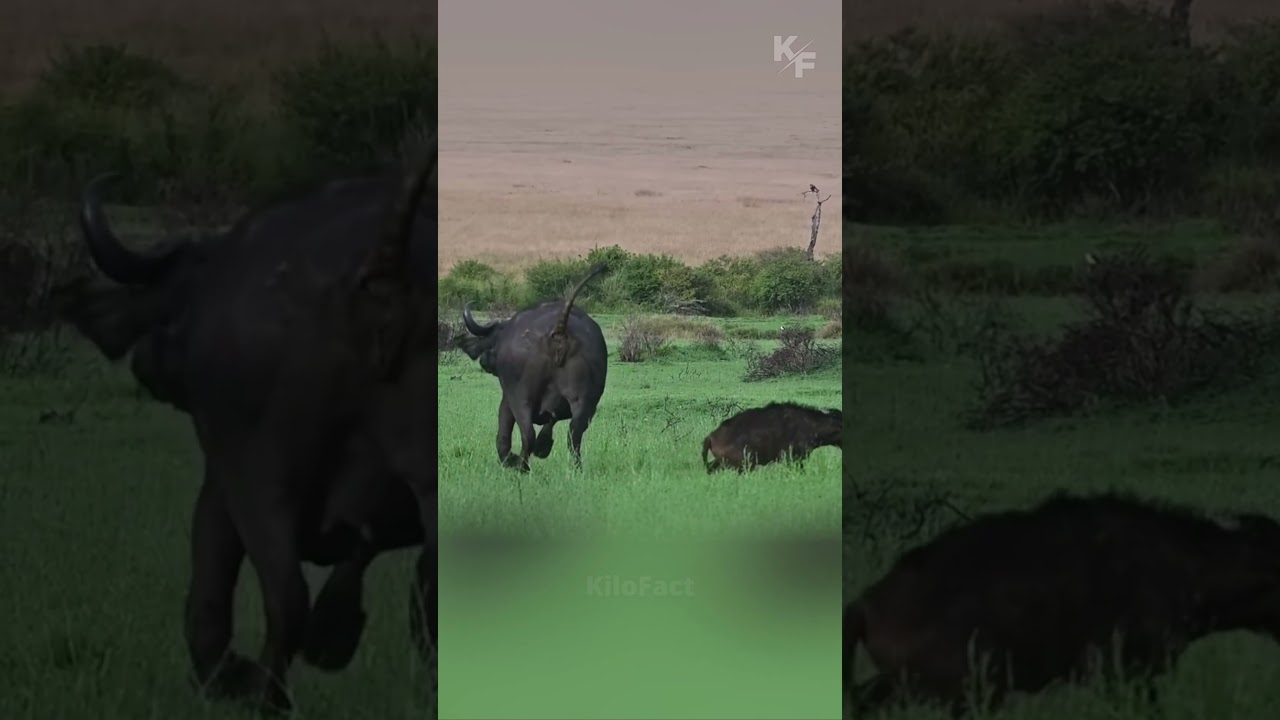 Buffalo Calf Attacked by Lions &ndash; Mother&rsquo;s Brave Defense Saves the Day