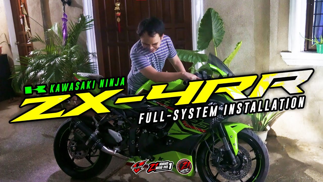 KAWASAKI ZX4RR |  VILLAIN MUFFLER FULL-SYSTEM INSTALLATION AND SOUNDCHECK