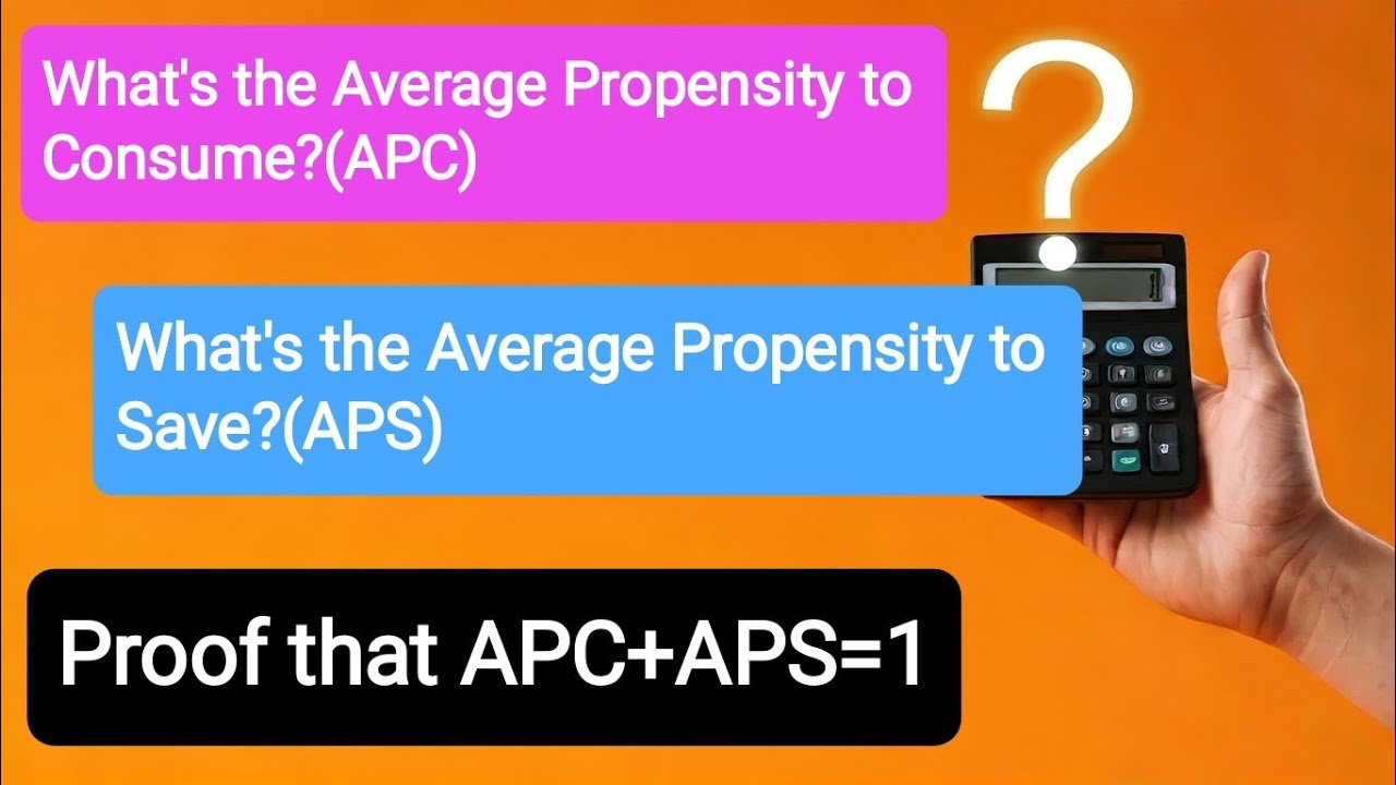 What's #APC(Average Propensity to Consume)? What's #APS(Average Propensity to Save)?Proof APC+APS=1
