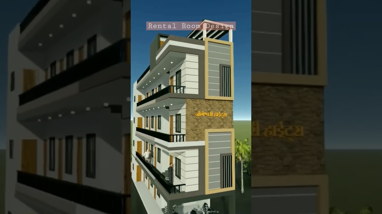 rental rooms design #design #civilengineer #3d #india #homeplan #house #ytshorts #civilguruji #plan