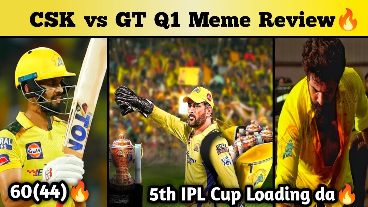 CSK VS GT Qualifier 1 Highlights Meme Review 2023 | CSK Entered Finals Troll | 10 World Record