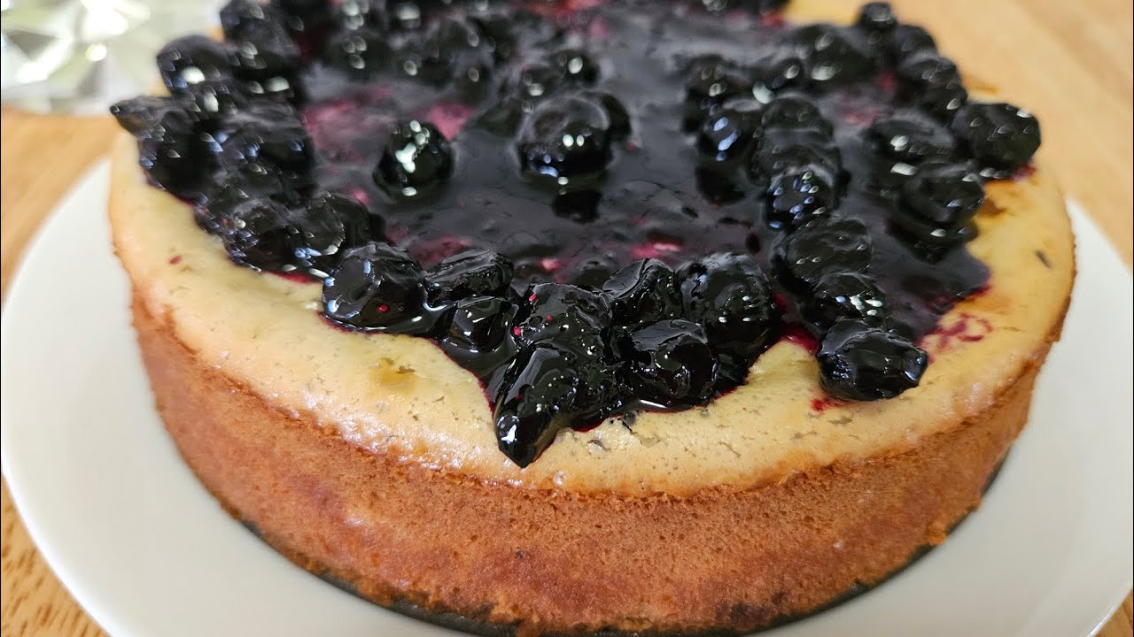 Baked Blueberry Cheesecake 