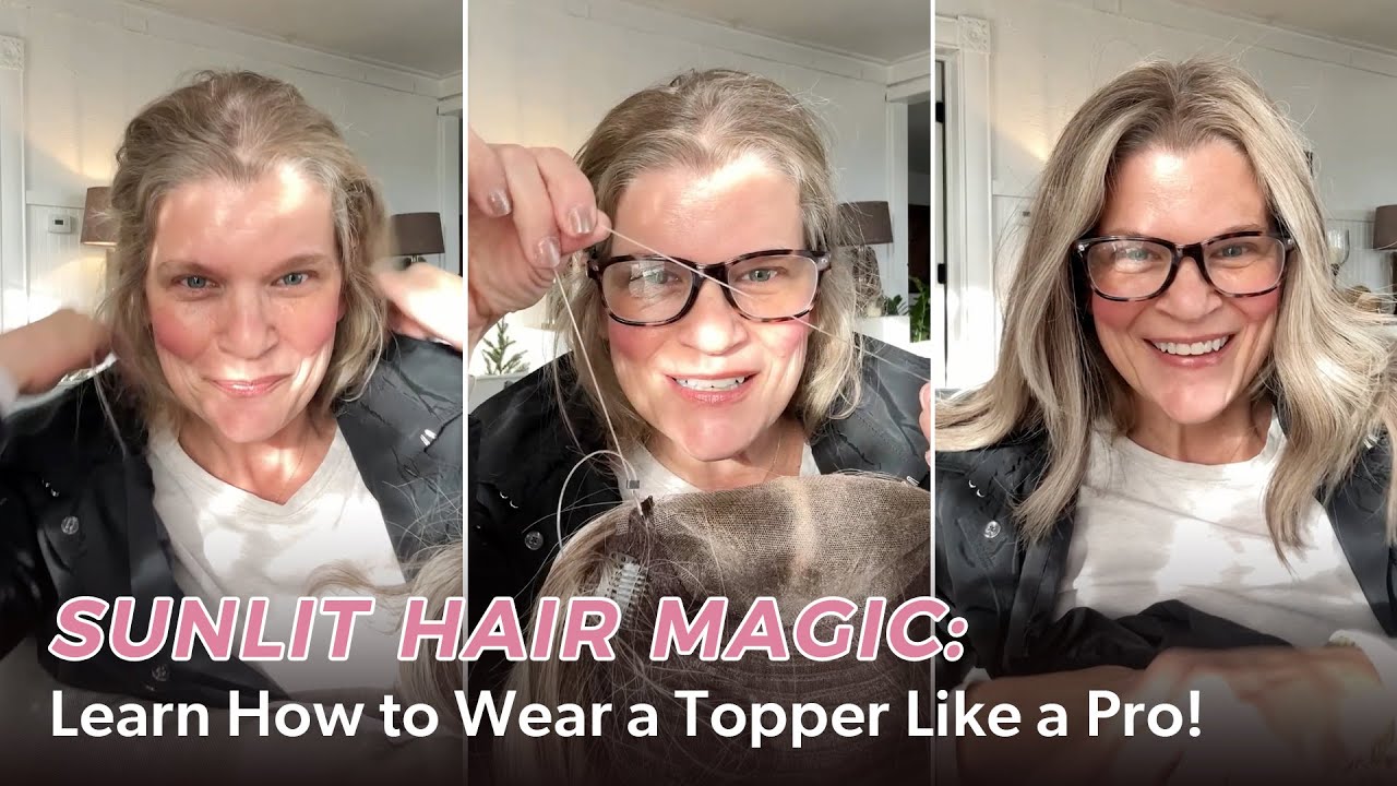 Sunlit Hair Magic: Learn How to Wear a Topper Like a Pro! | UniWigs Breeze