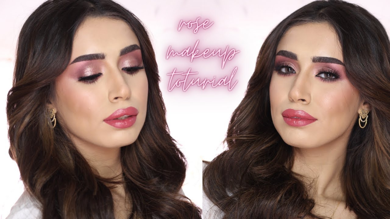 SOFT ROSE MAKEUP || اميره المبارك ومكياج زهري بخطوات مفصله
