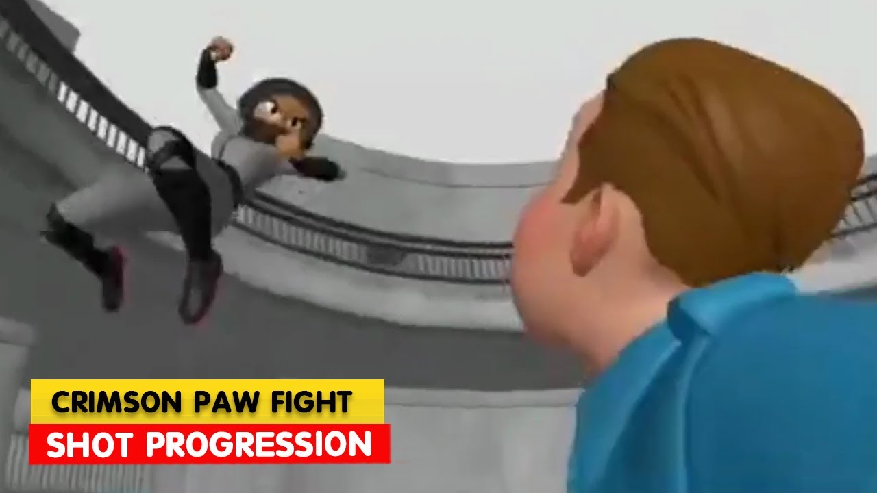 The Bad Guys | Crimson Paw fight progression P3 | Animation Breakdown | 3D Animation Internships