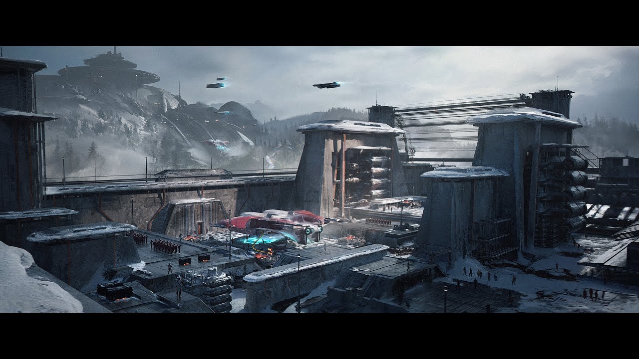 Environment Concept Art - Power Plant - Blender Timelapse
