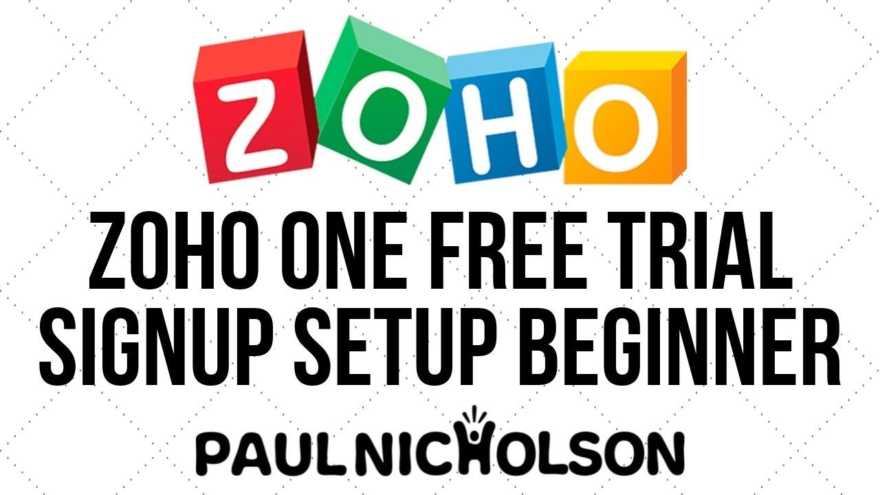 Zoho ONE Initial Free Trial Signup And Installation Beginner 2019