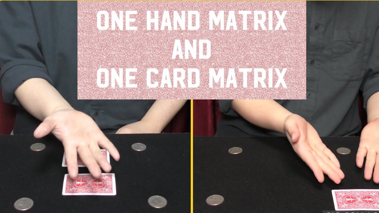 One Hand Matrix & One Card Matrix【マジック 4K】performed by Tom
