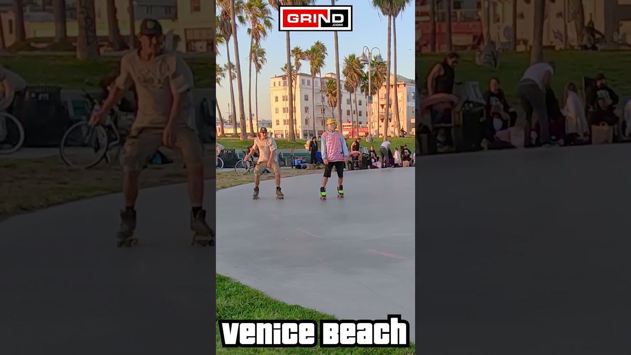 Bee Gees - 'Stayin Alive'  Party at Venice Beach Roller Disco Part 3 #dance #grind #funky #discosong
