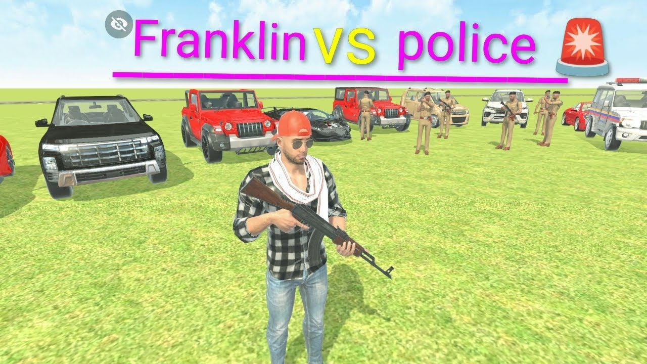 Franklin Vs police 🚨🚓#blackpower #power #scorpio #trending #viralvideo #viral #car #furtuner 