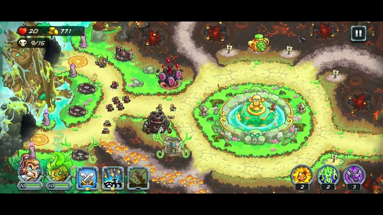Celestial Monkey Forest Campaign Stage (without dlc towers and heroes and paid towers and heroes)