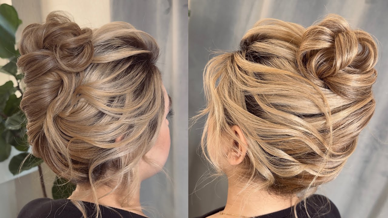 most popular updo hairstyle tutorial for medium hair😍آموزش شینیون فرنچ توئیست باموهای متوسط