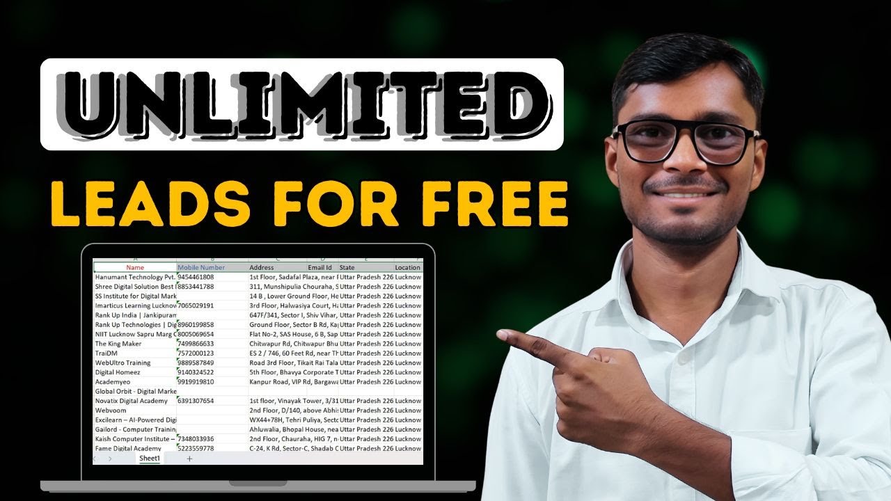 Generate Unlimited Leads For Free | Latest Google Map Data Extractor | Best Free Data Scraping Tool