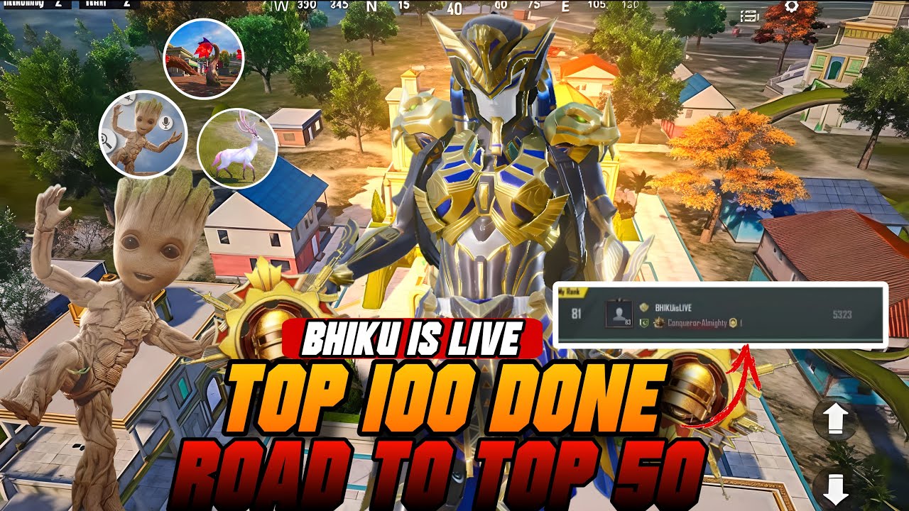 ROAD TO TOP 50 | PUBG MOBILE | falinTDMxBHIKU | BHIKU is LIVE❤️🇵🇰