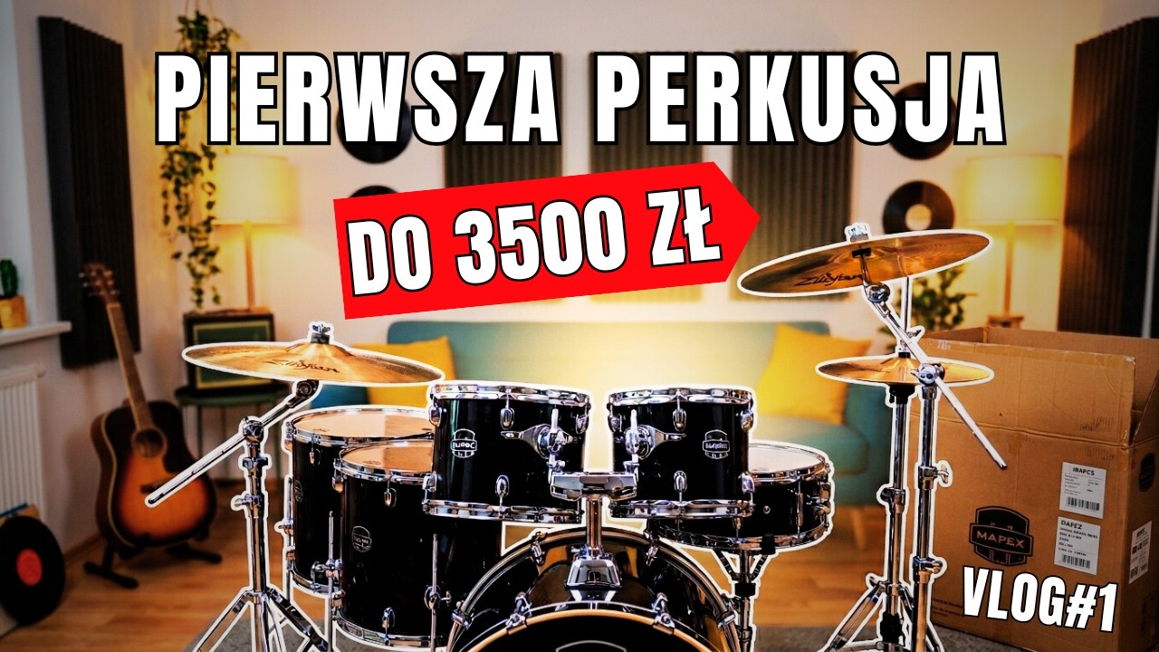 Pierwsza perkusja do 3500 zł. 3 zestawy, kt&oacute;re naprawdę sprawdziłem! Vlog#1 #pierwszaperkusja #vlog