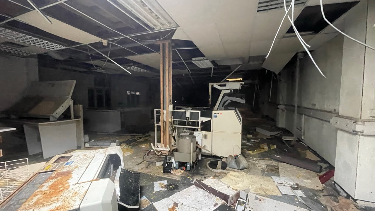 Looking around abandoned ink factory￼