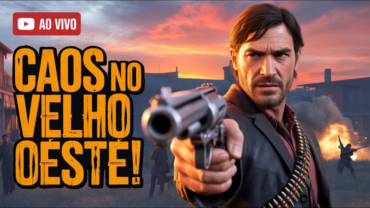 CAOS NO VELHO OESTE! 🔥 LIVE INSANA RDR2 AGORA