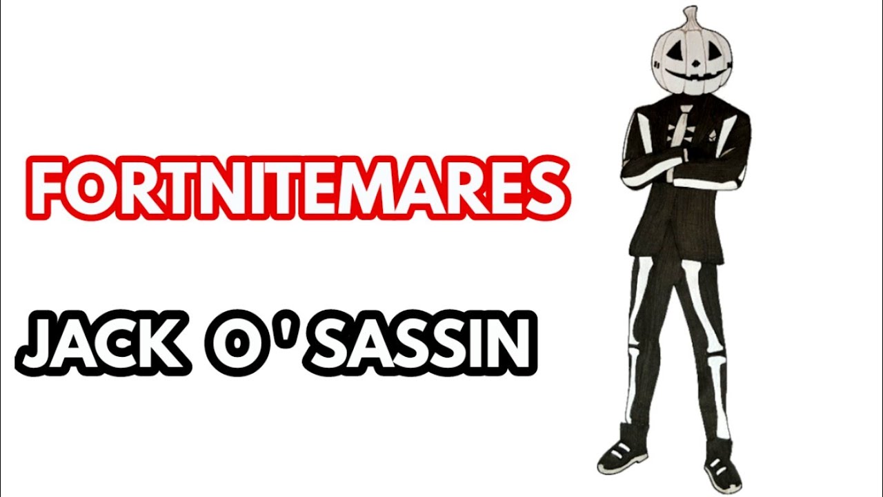 How to draw JACK O'SASSIN from FORTNITE |Fortnitemares Skins #fortnite #fortnitemares