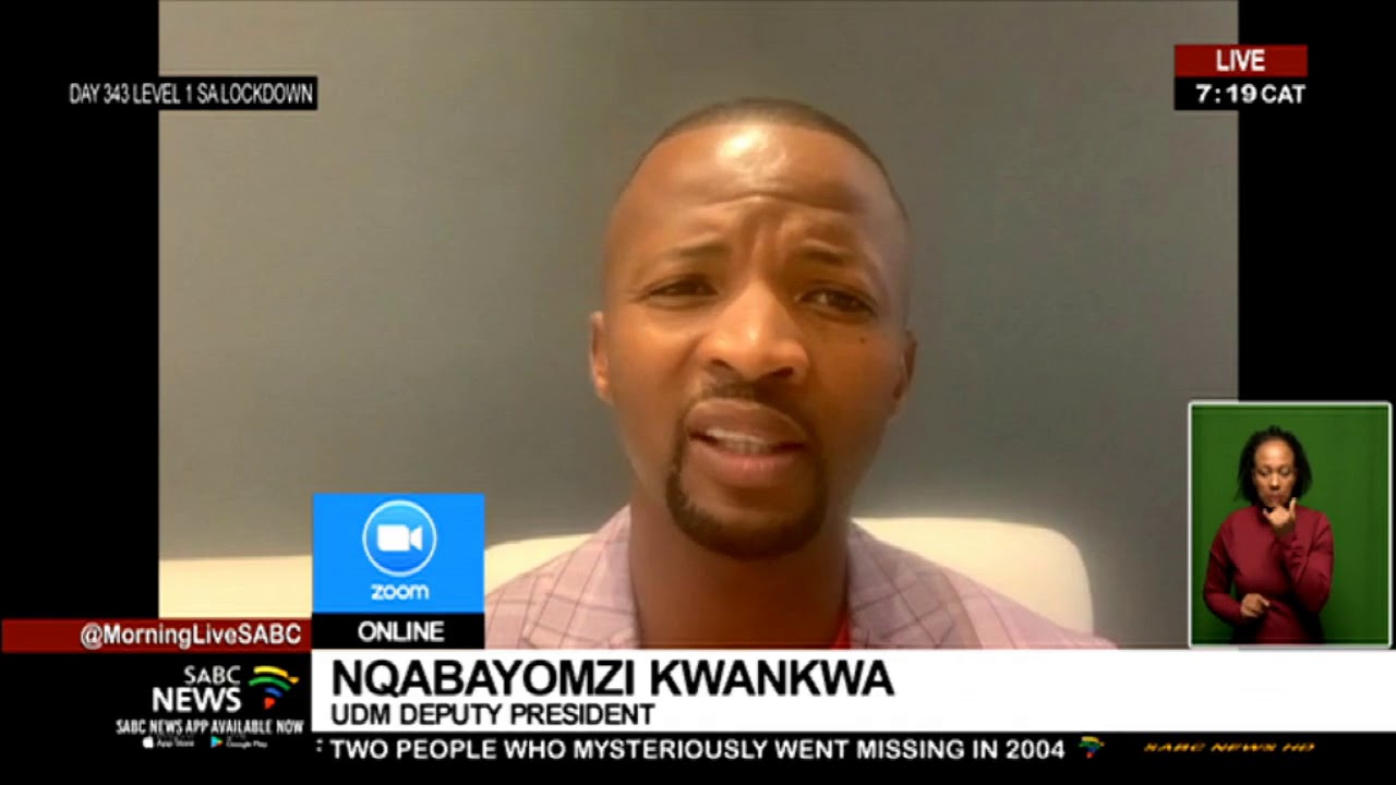 In conversation with UDM MP Nqabayomzi Kwankwa on eNCA, Lindsay Dentlinger mask furore