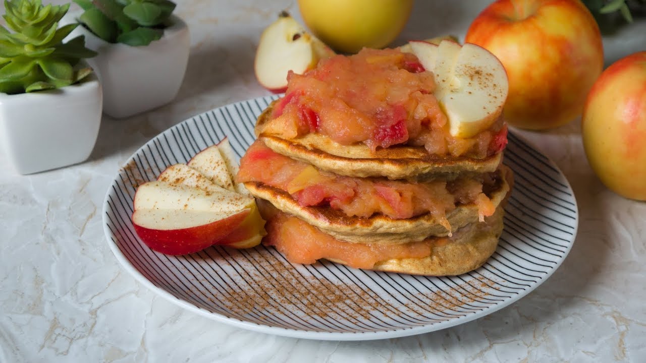 PANCAKE Rezept | Frühstück Apfel&Zimt - Pancakes