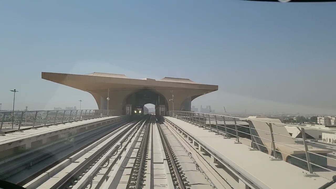 Doha Metro Red Line Train From Lusail QNB To Legtaifiya (06-19-2022) -Doha, Qatar