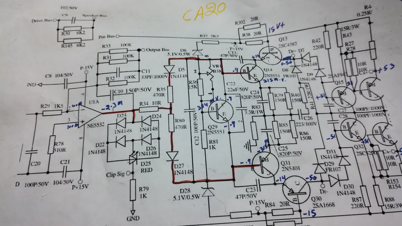 CA 20 driver circuit diagram ki jankari Hindi mein