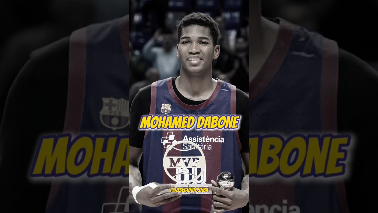 This is how Mohamed Dabone plays, who is 2'08m tall at 12 years old🤯 #basketball #fcbarcelona #ac...