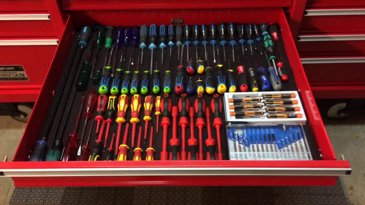 Red 72" toolbox with hutch
