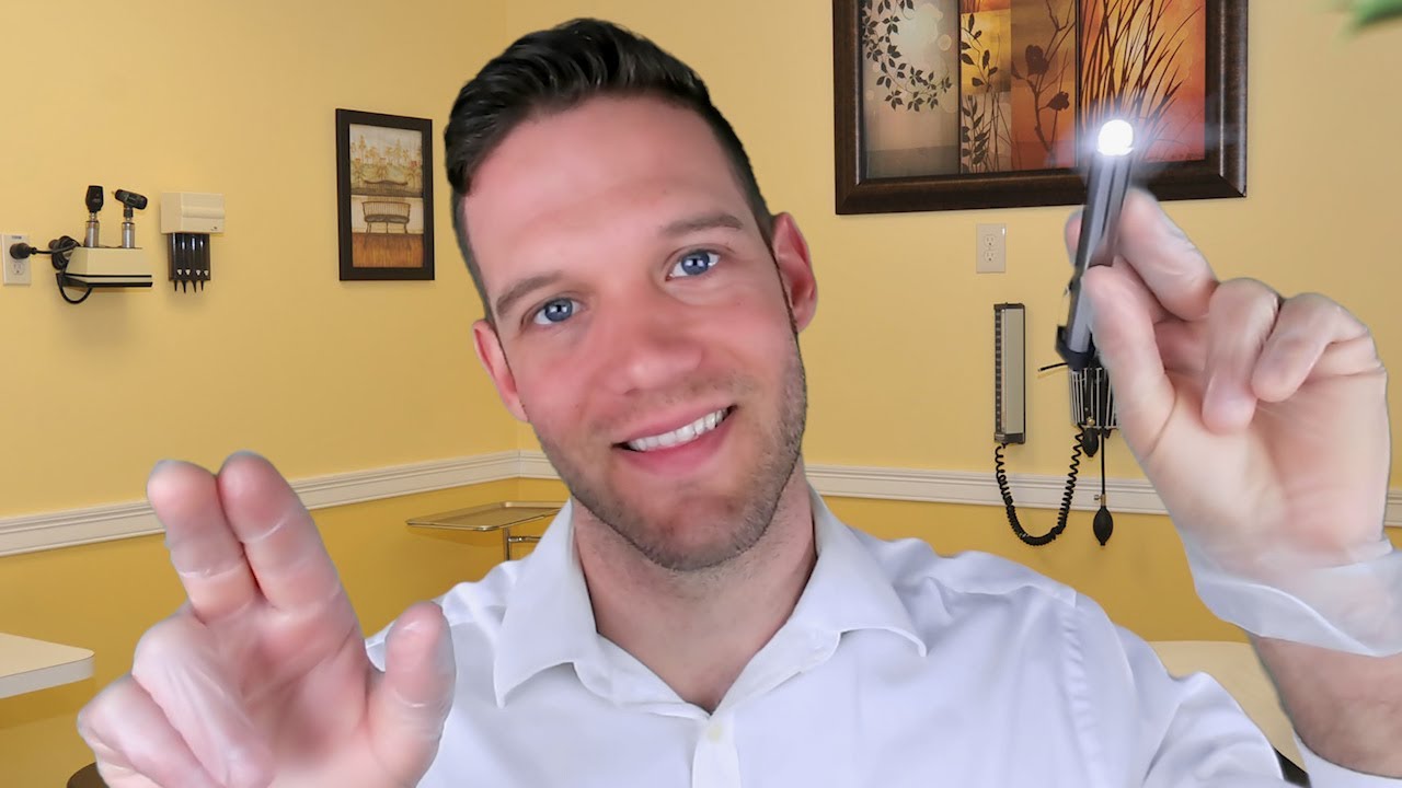 ASMR DOCTOR ROLE PLAY CRANIAL NERVE EXAM