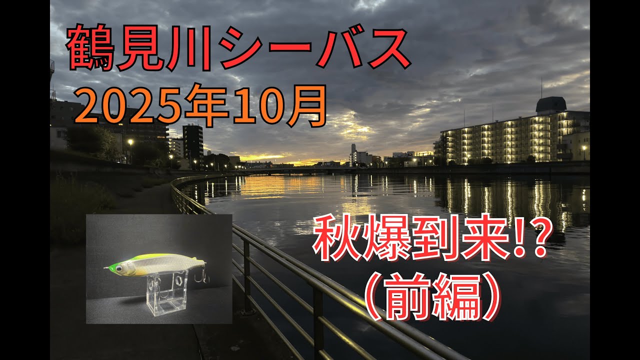 鶴見川シーバス10月 秋爆到来！？（前編）