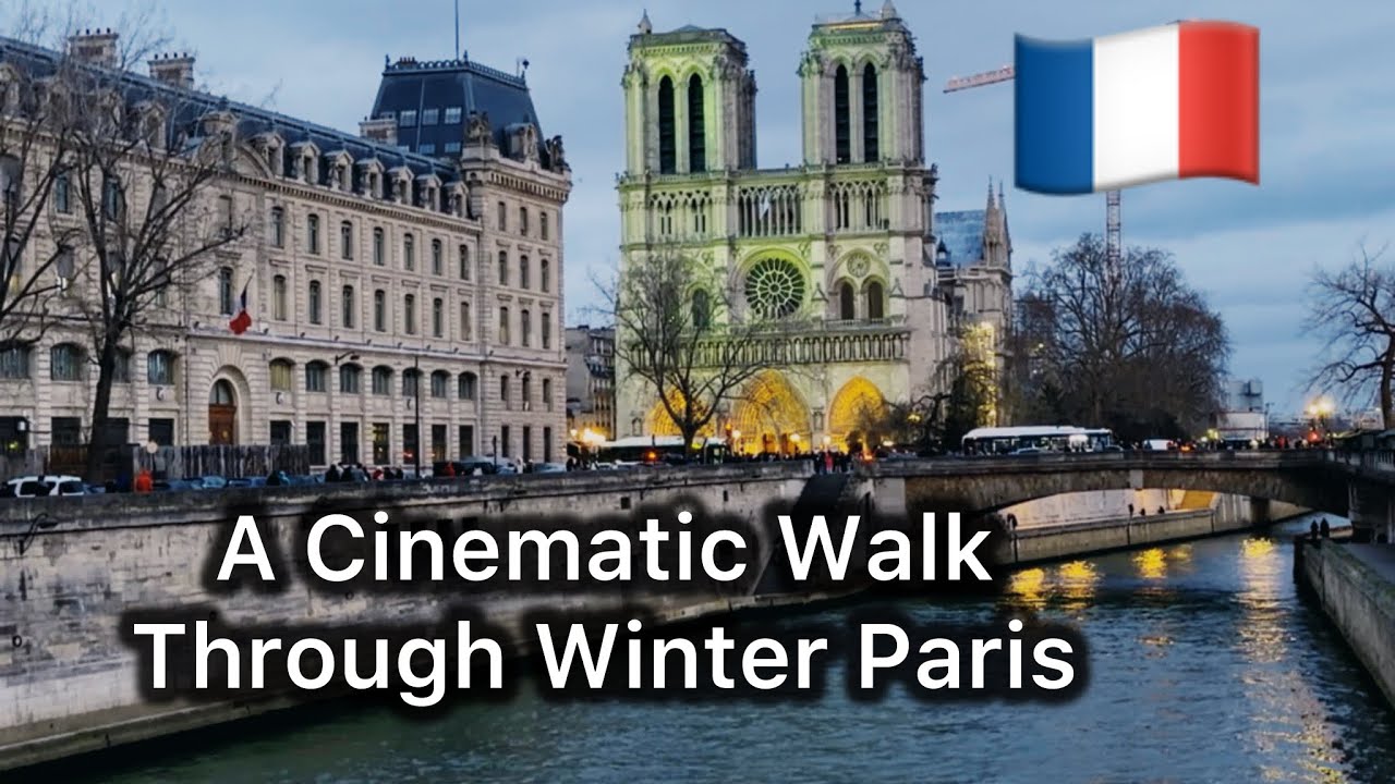 	A Romantic Winter Walk Through the Quiet Streets of Paris  🇫🇷 .