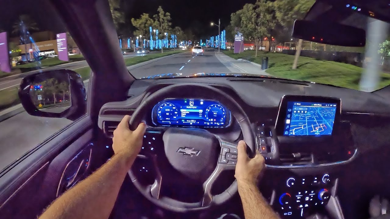 2022 Chevrolet Tahoe Z71 POV Night Drive (3D Audio)(ASMR)
